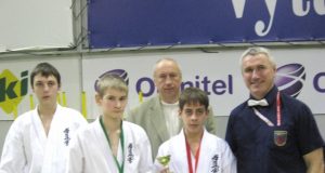 Rokiškėnų komanda  Rolandas Pimpė (iš kairės)