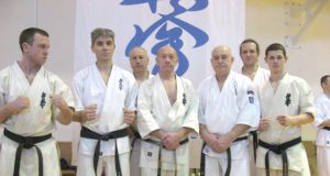 Iš Rokiškio kilę kiokušin karatė sportininkai G.Gaigalas (iš kairės)