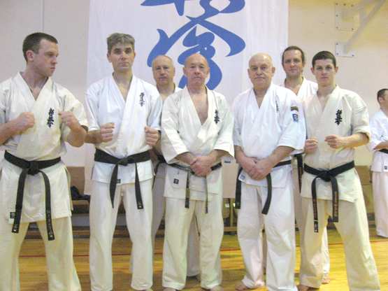 Iš Rokiškio kilę kiokušin karatė sportininkai G.Gaigalas (iš kairės)