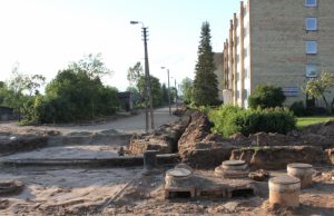 Toliau vyksta Kauno gatvės rekonstrukcijos darbai. D.Zibolienės nuotr.