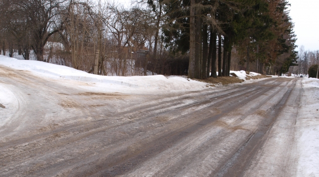 Labiausiai provėžuota Kavoliškio pagrindinės gatvės dalis. L.Dūdaitės nuotr.
