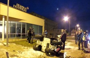 Avarijos vietoje. Redakcijos archyvo nuotr.