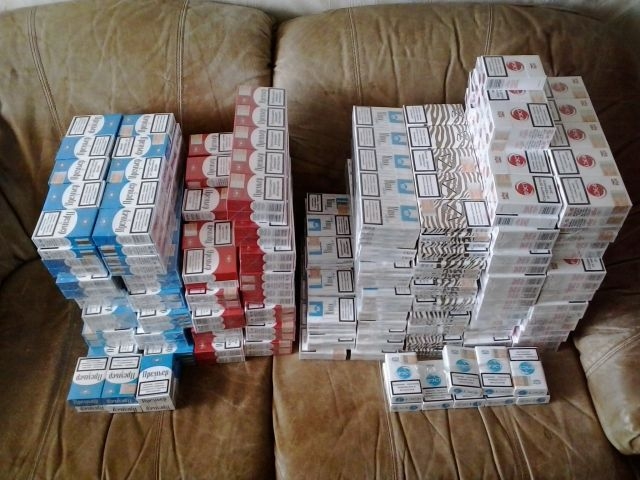 Rastos kontrabandinės cigaretės. PK nuotr.