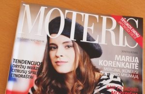 Marija Korenkaitė papuošė "Moters" žurnalo viršelį.