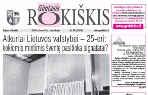 Antradienio "Gimtasis Rokiškis"