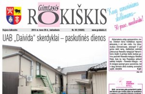 Skaitykite šeštadienio "Gimtąjį Rokiškį“
