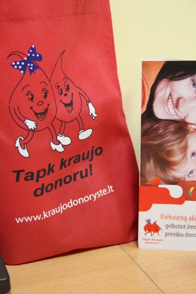 Lauks kraujo donorų