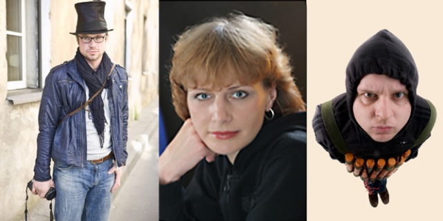 J.Krisiūno fotomontažas – Tomas Erbrėderis (iš kairės)