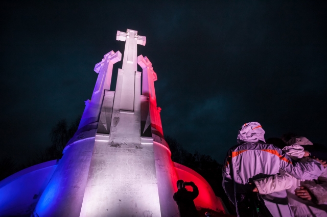 Vilnius prisijungė prie pasaulinės solidarumo su Prancūzija akcijos. Sauliaus Žiūros (Vilniaus miesto savivaldybė) nuotr.