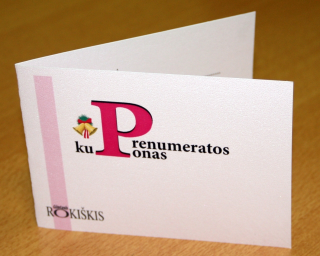 Dovanos idėja – „Gimtojo...“ prenumeratos kuponas