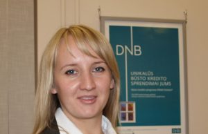 „DNB“ banko Rokiškio klientų aptarnavimo poskyrio vadovė Giedrė KURIAKINIENĖ.
