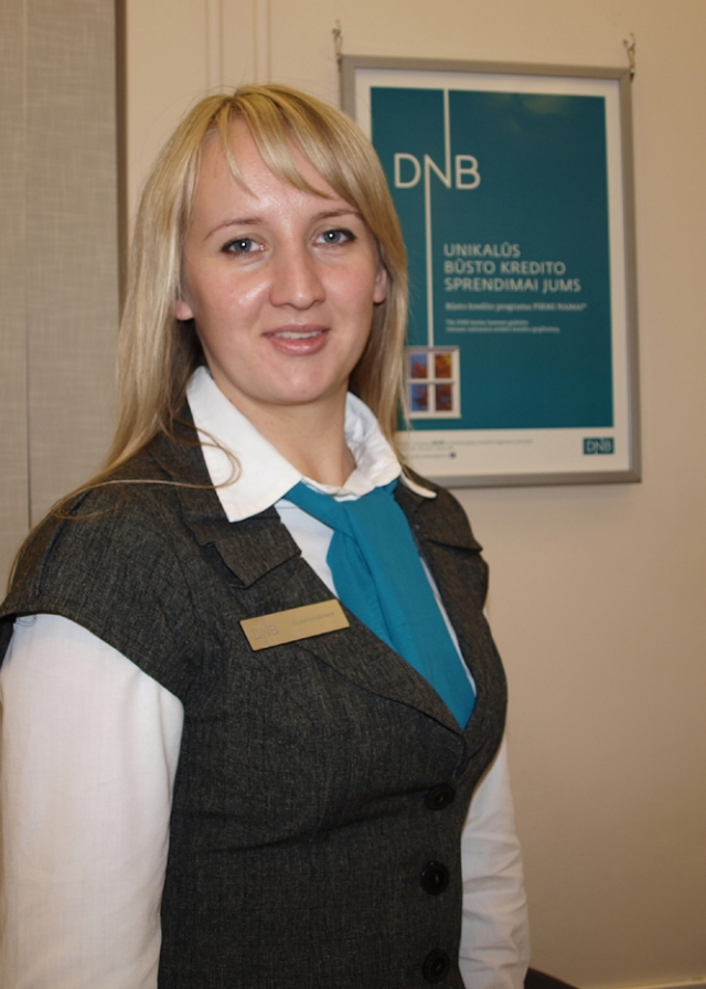 „DNB“ banko Rokiškio klientų aptarnavimo poskyrio vadovė Giedrė KURIAKINIENĖ.