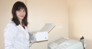 Klinikinės laboratorijos vedėja Ramunė Godeliauskienė. D.Zibolienės nuotr.
