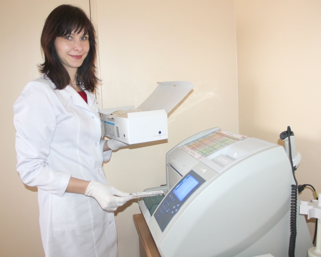 Klinikinės laboratorijos vedėja Ramunė Godeliauskienė. D.Zibolienės nuotr.