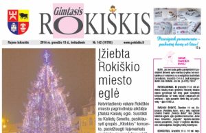 Šeštadienio "Gimtojo Rokiškio" numeris.