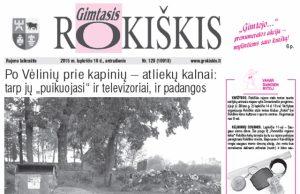 Skaitykite antradienio “Gimtąjį Rokiškį“ Antradienio "Gimtasis Rokiškis"