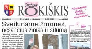 Šeštadienio "Gimtojo Rokiškio" numeris.
