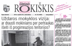 Skaitykite ketvirtadienio “Gimtąjį Rokiškį“ Ketvirtadienio "Gimtasis Rokiškis"