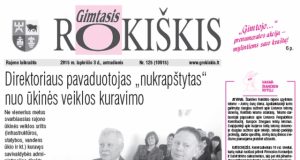 Skaitykite antradienio "Gimtąjį Rokiškį“