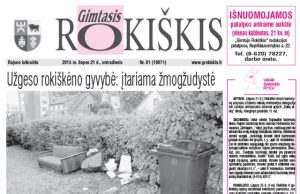 Antradienio "Gimtasis Rokiškis"