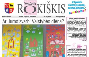 Šeštadienio "Gimtojo Rokiškio" numeris.
