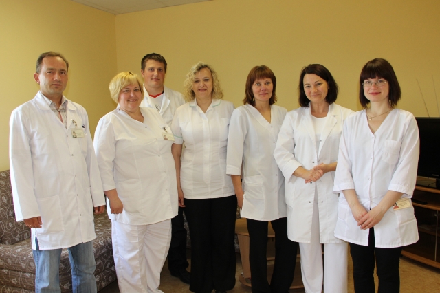 Rajono ligoninės reabilitologų komanda - gydytojas A.Valiulis