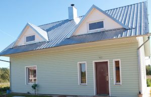 Šiame name rasta nelegali vandentiekio atšaka. L.Dūdaitės nuotr.