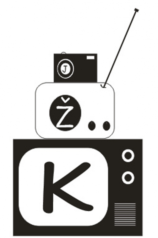 L.Timofejevaitės sukurtas Jaunųjų žurnalistų klubo logotipas.