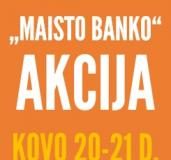„Maisto banko" savanoriai prekybos centruose ragino žmones aukoti. Organizatorių archyvo nuotr.