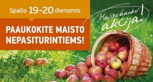 Rokiškėnai kviečiami dalyvauti tradicinėje „Maisto banko“ akcijoje.