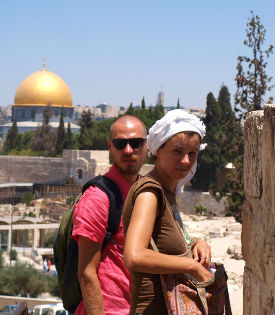 Ieva ir Tomas Malukai Izraelyje. I. ir T.Malukų asmeninio archyvo nuotr. Ieva ir Tomas Malukai Izraelyje. I. ir T.Malukų asmeninio archyvo nuotr.