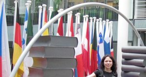 Irena Matelienė Briuselyje kartu su aukštųjų mokyklų dėstytojais domėjosi esminiais ES procesais. Asmeninio albumo nuotr.