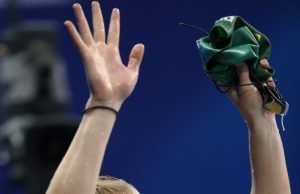Plaukikė R. Meilutytė iškovojo pasaulio pirmenybių auksą. Eltos nuotr.