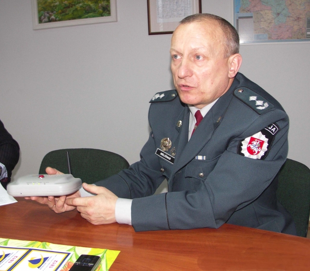 Rajono policijos viršininkas Stasys Meliūnas. D.Zibolienės nuotr.