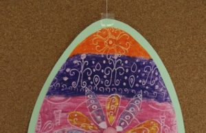 Išrinkti gražiausi parodos-konkurso „Margučiai per Rokiškį ritas“ darbai Monikos Liogytės margutis (2kl.