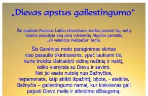 Rokiškio parapija kviečia