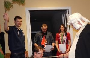 Šventės akimirka. Rokiškio liaudies teatro archyvo nuotr.