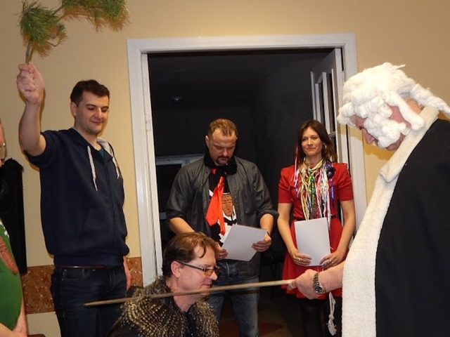 Šventės akimirka. Rokiškio liaudies teatro archyvo nuotr.