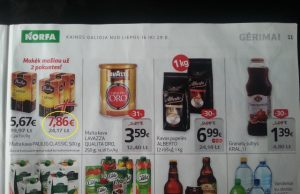 Reklaminiame leidinyje netiksli prekių kaina