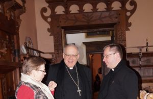 Rokiškį aplankęs Popiežiaus atstovas maloniai nustebo Susitikimo akimirka. Krašto muziejaus archyvo nuotr.