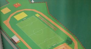 Pandėlio gimnazijos stadiono modernizavimo projektas. L.Dūdaitės nuotr.