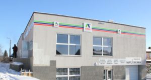 Pandėlio centre duris ruošiasi atverti „Aibės“ prekybos tinklo parduotuvė. D.Zibolienės nuotr.
