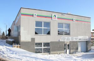Pandėlio centre duris ruošiasi atverti „Aibės“ prekybos tinklo parduotuvė. D.Zibolienės nuotr.