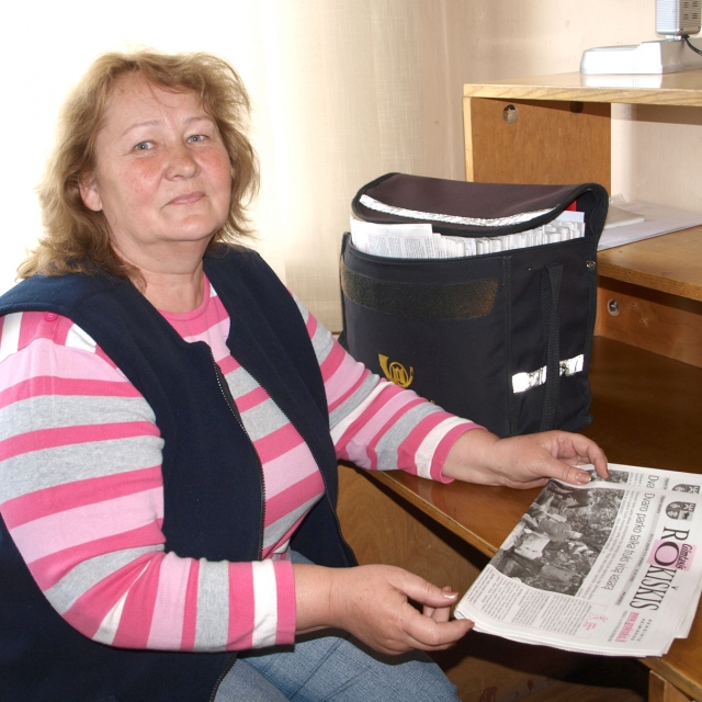 Panemunėlio geležinkelio stoties laiškininkė N.Čepukienė mano