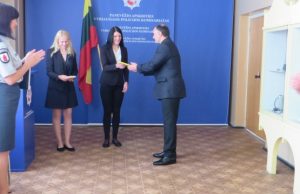 Apskrities policijos gretas papildė naujos pareigūnės.