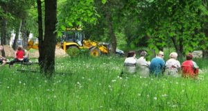 Ar šią savaitę bus nušienautas Taikos gatvės parkas? N.Byčkovskio nuotr.