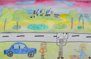 Rokiškio mokyklos-darželio "Ąžuoliukas" mokinės Gabrielės Šukytės (10 metų) piešinys.