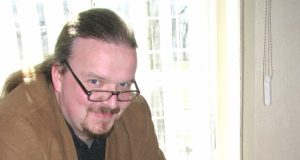 Muziejininkas Giedrius Kujelis.