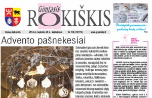 Skaitykite ir prenumeruokite “Gimtąjį Rokiškį” Lapkričio 29 d. laikraštis