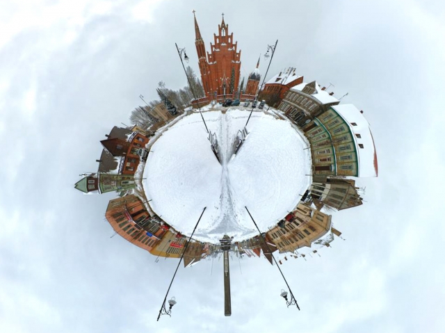 Rokiškio centro planetoidas. V.Stumbrio nuotr.